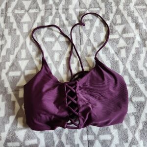 Express dark purple bikini top